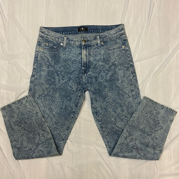 7 for all mankind snakeskin jeans - Picture 3 of 8